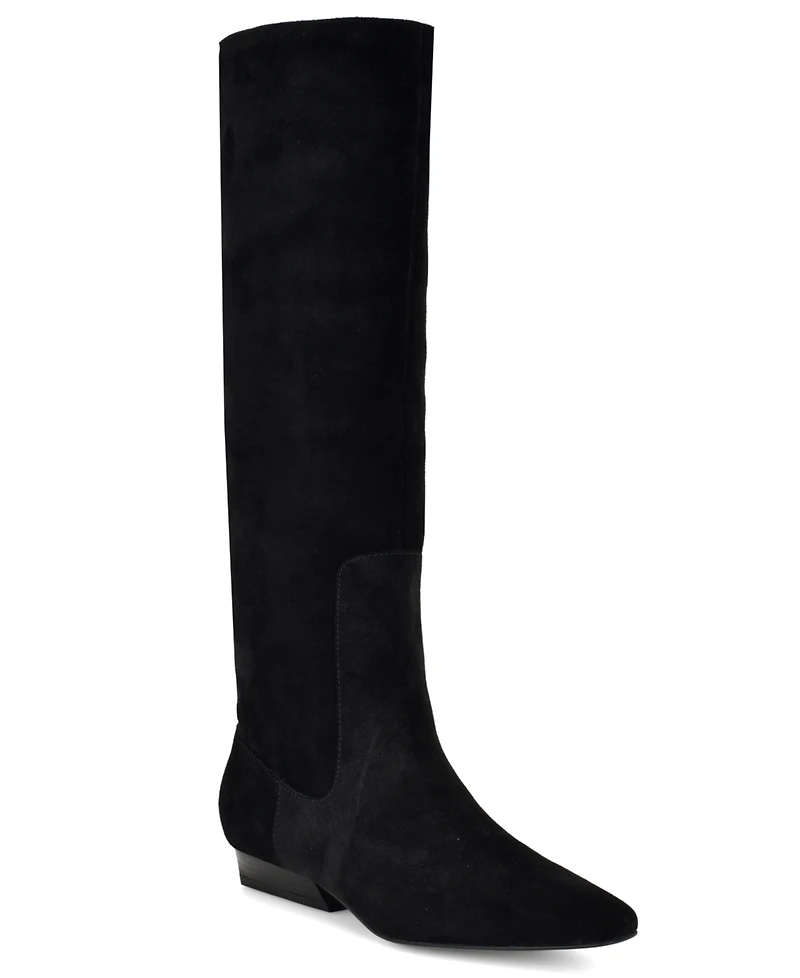 Nine West Women's Morisa Suede Dress Tall Boots