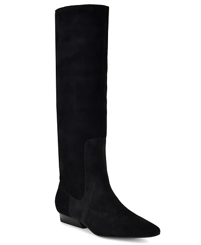 Nine West Women's Morisa Suede Dress Tall Boots