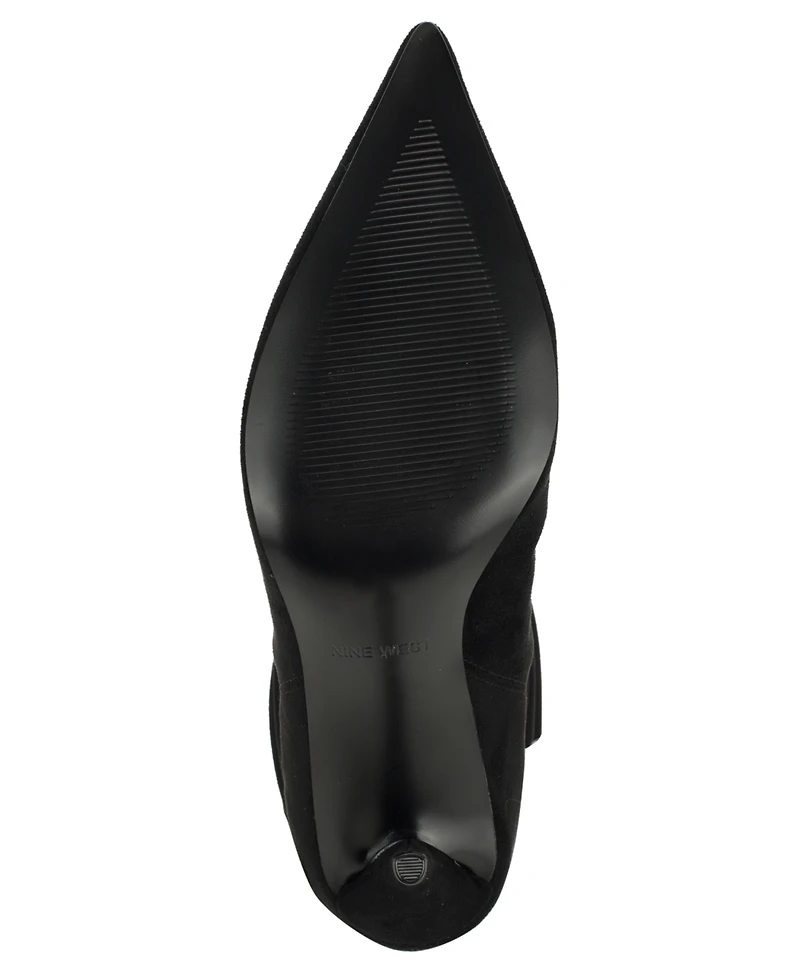 Nine West Women's Murto Ruched Pointed Toe Dress Boots