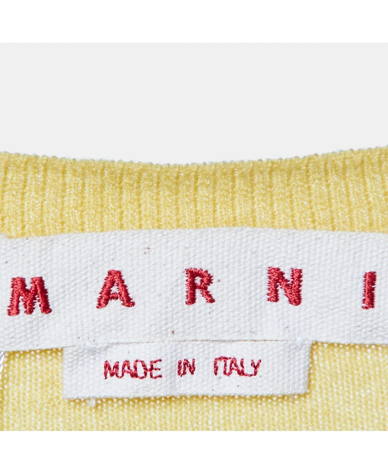 Pre-Owned Marni Women's Knit and Cotton Layered Sweater
