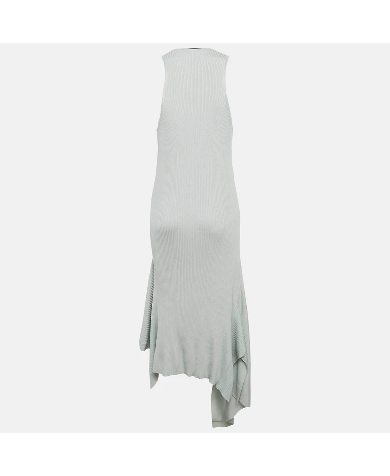Pre-Owned Stella Mccartney Women's Rib Knit Asymmetric Maxi Dress