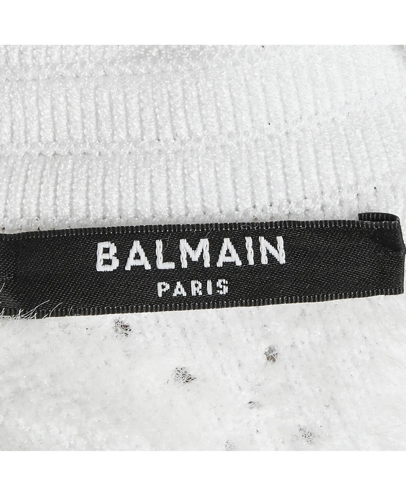 Pre-Owned Balmain Women's Knit Mohair Blend Bodycon Mini Dress