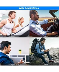 Zeny Wireless Neckband Headphones V4.2 Sweat-proof Sport Headsets Earbuds In-Ear Magnetic Neckbands Stereo Earphone