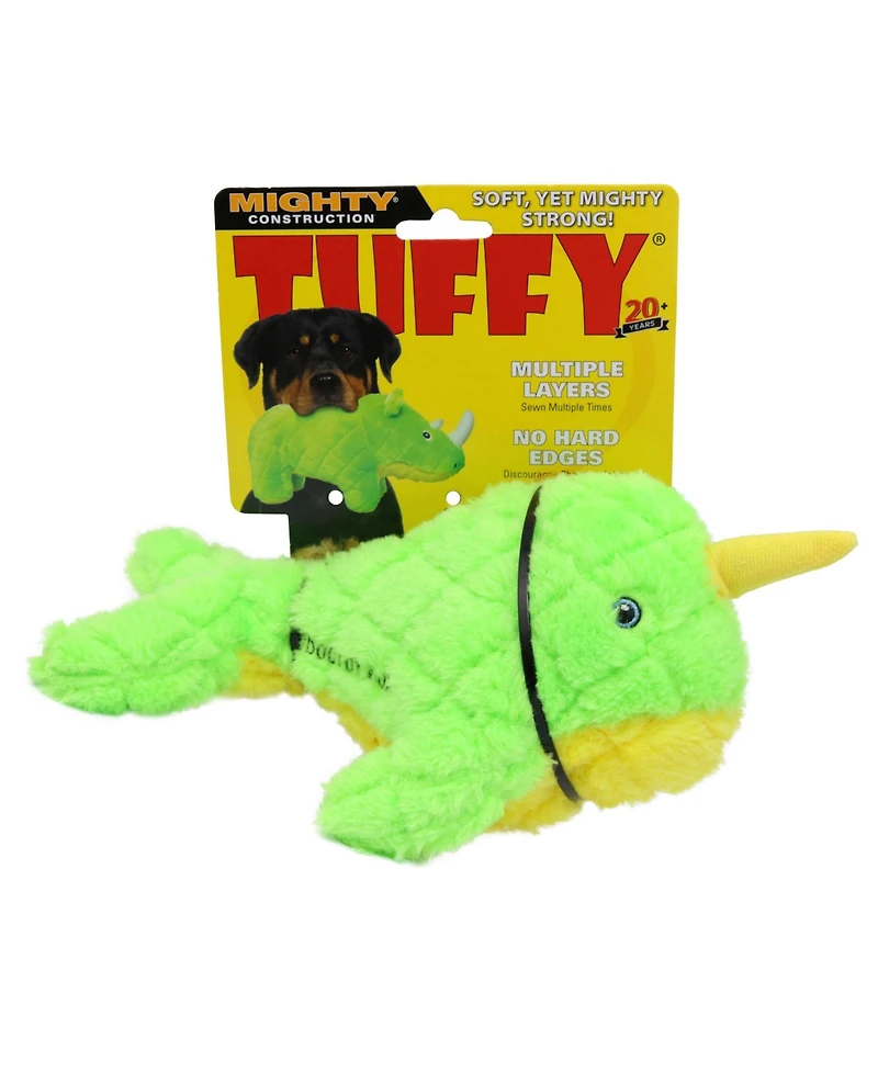 Mighty Arctic Narwhal, Durable Plush Squeaky Dog Toy