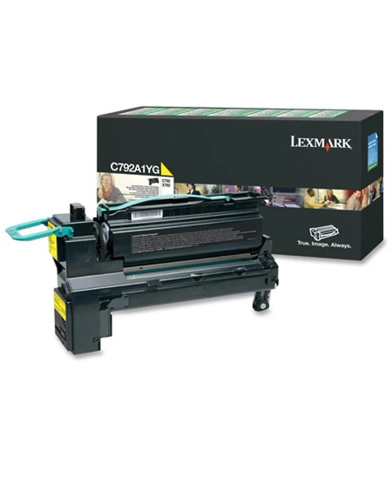 Lexmark C792A1YG Toner Cartridge for C792 & X792 Series Printers, 6000 Pages Yield