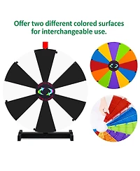 WinSpin Modular Prize Wheel and 10x10ft Pop Up Tent 4 Sidewalls 12 Backup Panels