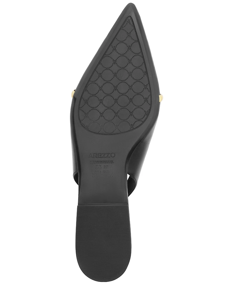 Arezzo Women's Margaret Buckle Ballet Flats