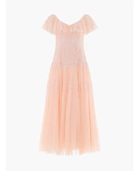 Needle & Thread Women's Sunrise Sequin V-neck Ankle Gown