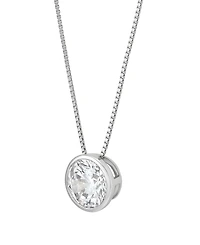 Macy's Igi Certified Lab-Grown Diamond Solitaire Pendant Necklace (1 ct. t.w.) in 14k White Gold