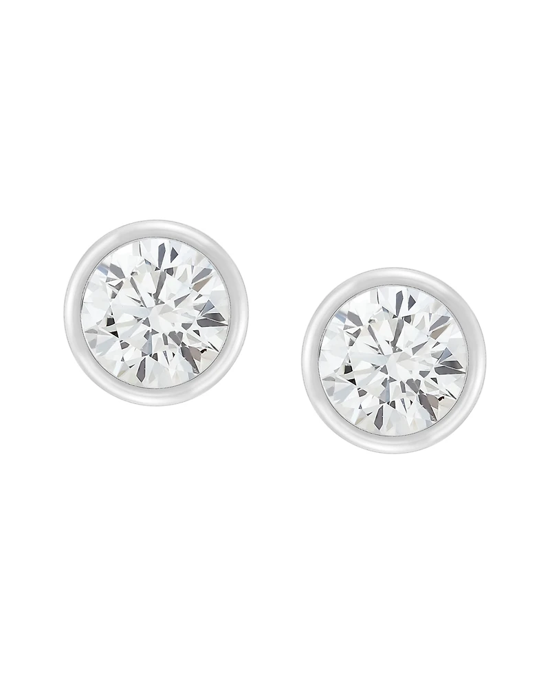 Macy's Igi Certified Lab-Grown Diamond Stud Earrings (1 ct. t.w.) in 14k White Gold