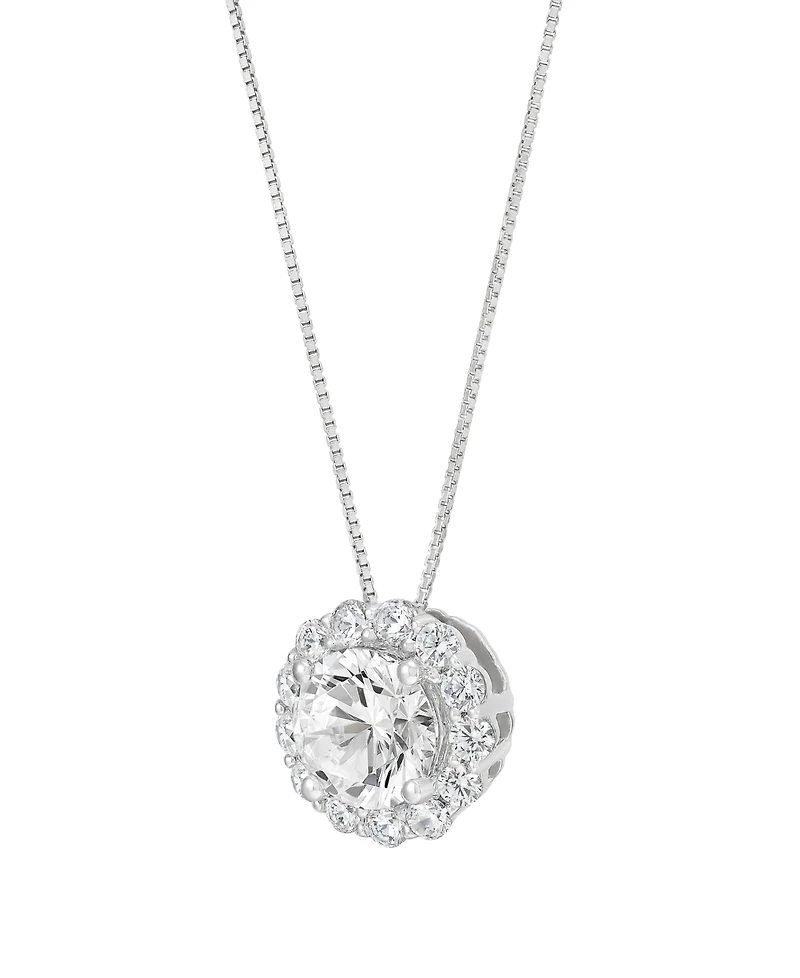 Macy's Igi Certified Lab-Grown Diamond Pendant Necklace (2 ct. t.w.) in 14k White Gold