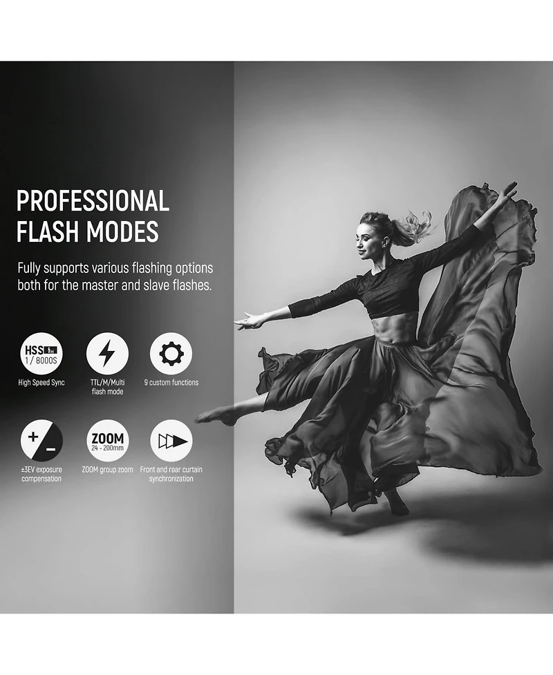 Neewer Z760 Wireless Digital Screen Flash Trigger, Compatible with Fujifilm