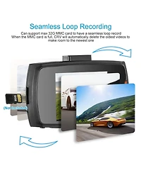 Neewer 1080P Car Dvr Camera Dash Cam Camcorder 90 Degree Angle Loop Recording Night Vison