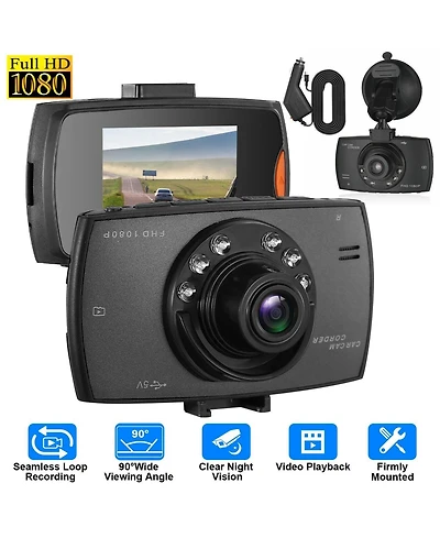 Neewer 1080P Car Dvr Camera Dash Cam Camcorder 90 Degree Angle Loop Recording Night Vison
