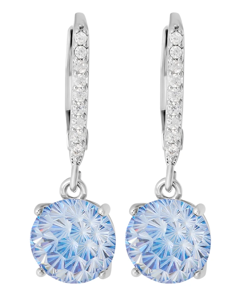 Macy's Sterling Silver Starlight Cubic Zirconia Leverback Earrings
