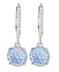 Macy's Sterling Silver Starlight Cubic Zirconia Leverback Earrings