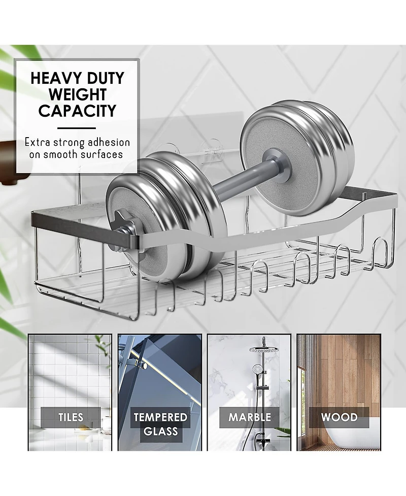 Complete Burlap Texture Polyresin Bathroom Decor and Accessory Set with Shower Curtain