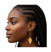 Kendi Amani Acacia Leaf Earrings
