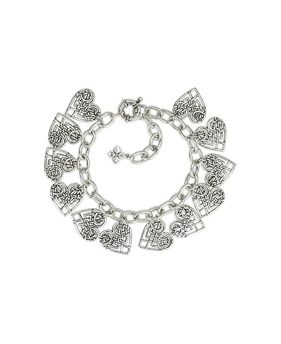 Patricia Nash Scandinavian Knot Collection Heart Charm Bracelet