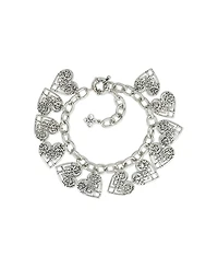 Patricia Nash Scandinavian Knot Collection Heart Charm Bracelet