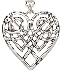 Patricia Nash Scandinavian Knot Collection Heart Hoop Earrings