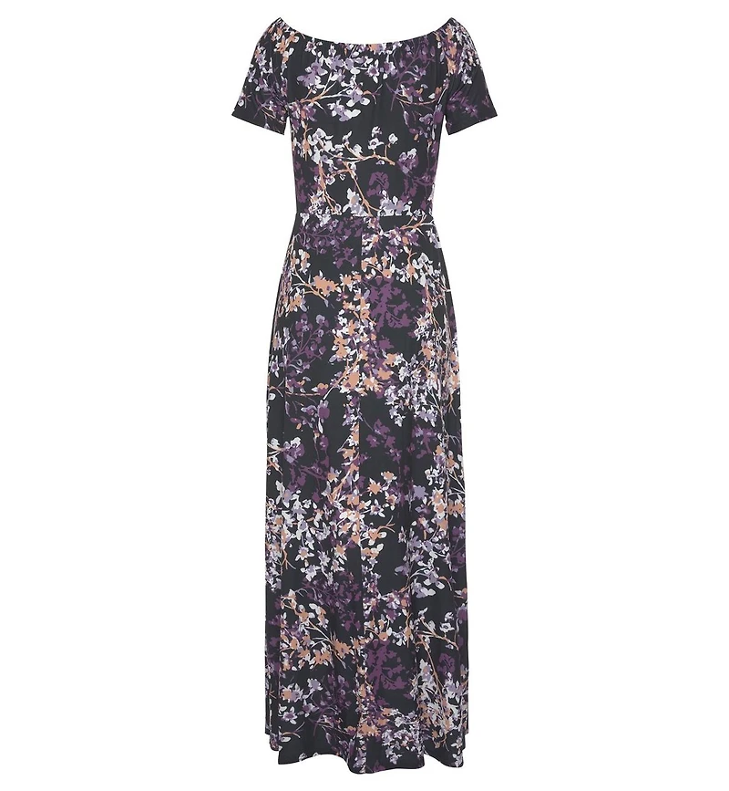 Lascana Women's Floral Off Shoulder Maxi Dress