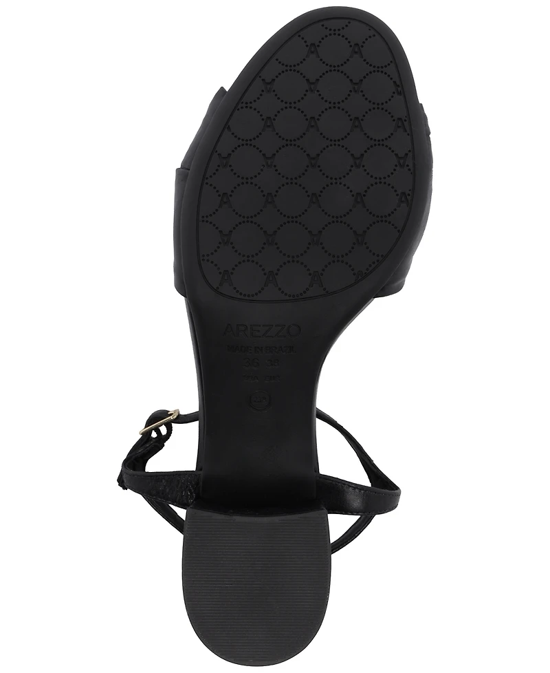 Arezzo Women's Juliette Mid Block Sandals