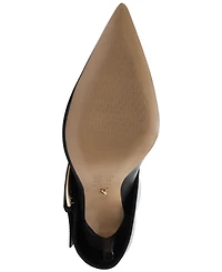 Arezzo Women's Kenny Mid Stiletto Buckle Dress Boots