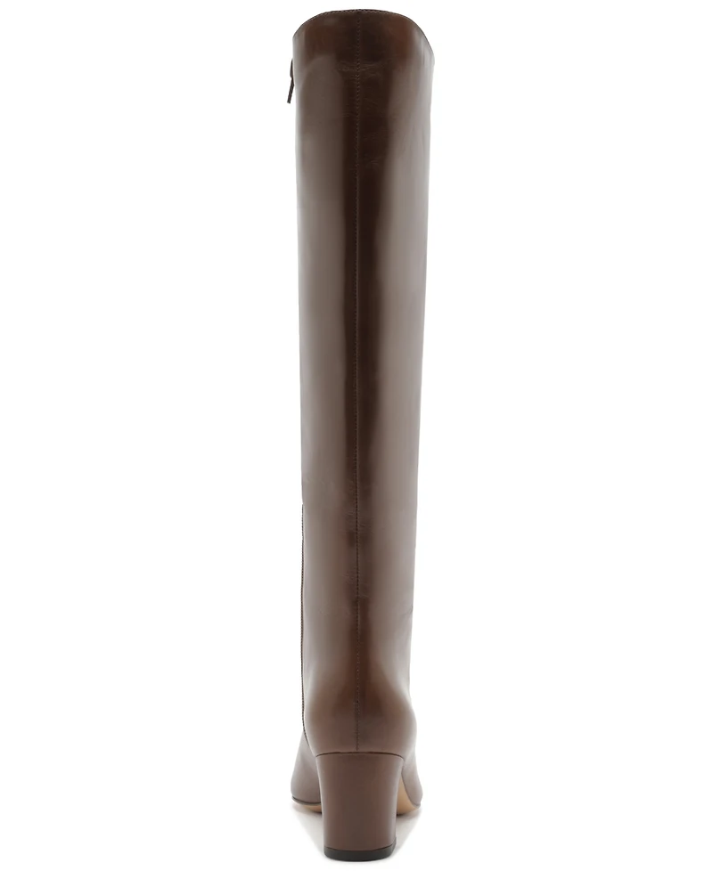 Arezzo Women's Julie Mid Block Heel Knee Boots