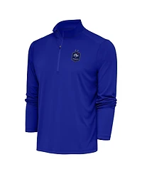 Antigua Men's Royal France National Team Statement Quarter-Zip Pullover