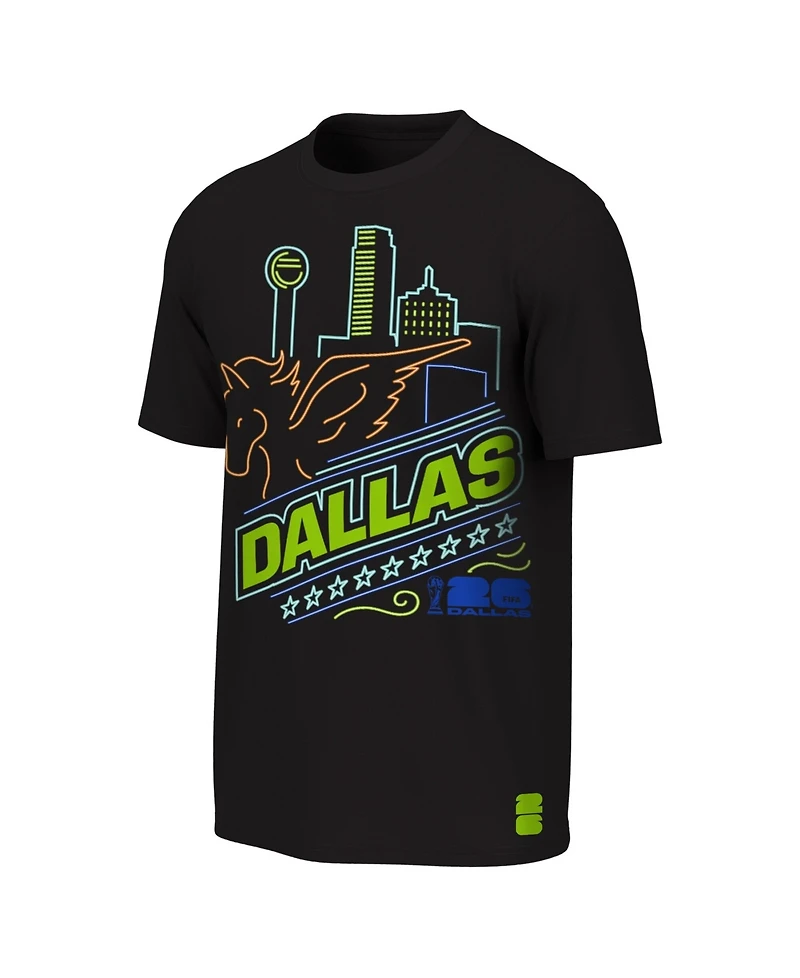 Outerstuff Big Boys and Girls Black Fifa World Cup 2026 Dallas Neon City Night T-Shirt