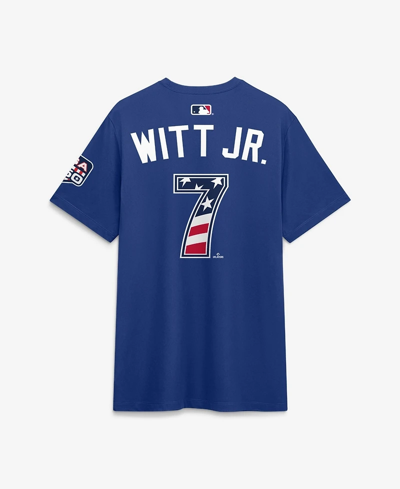 Nike Men's 2026 All-Star Game American League Bobby Witt Jr. Rush Blue Name & Number T-Shirt