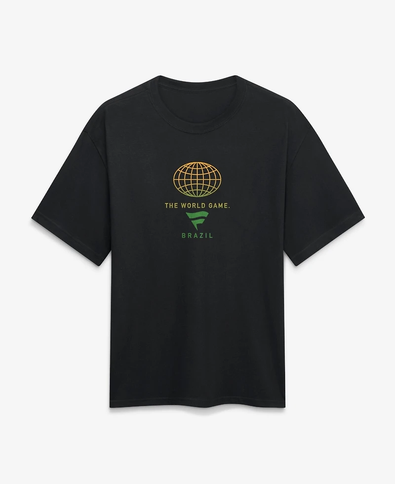 Fanatics Men's Black Brazil Streets Of The World Heavyweight T-Shirt