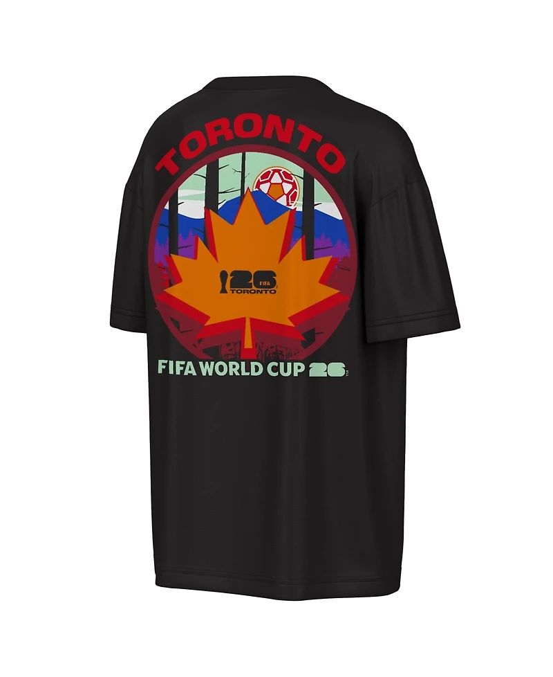 Outerstuff Men's Black Fifa World Cup 2026 Toronto Big City Poster T-Shirt