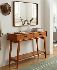 Simpli Home Draper 31" Wood Console Table