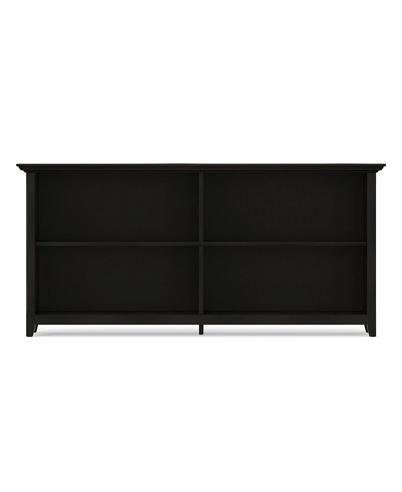 Simpli Home Amherst 30" Wood Low 4 Shelf Bookcase