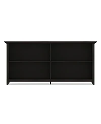 Simpli Home Amherst 30" Wood Low 4 Shelf Bookcase