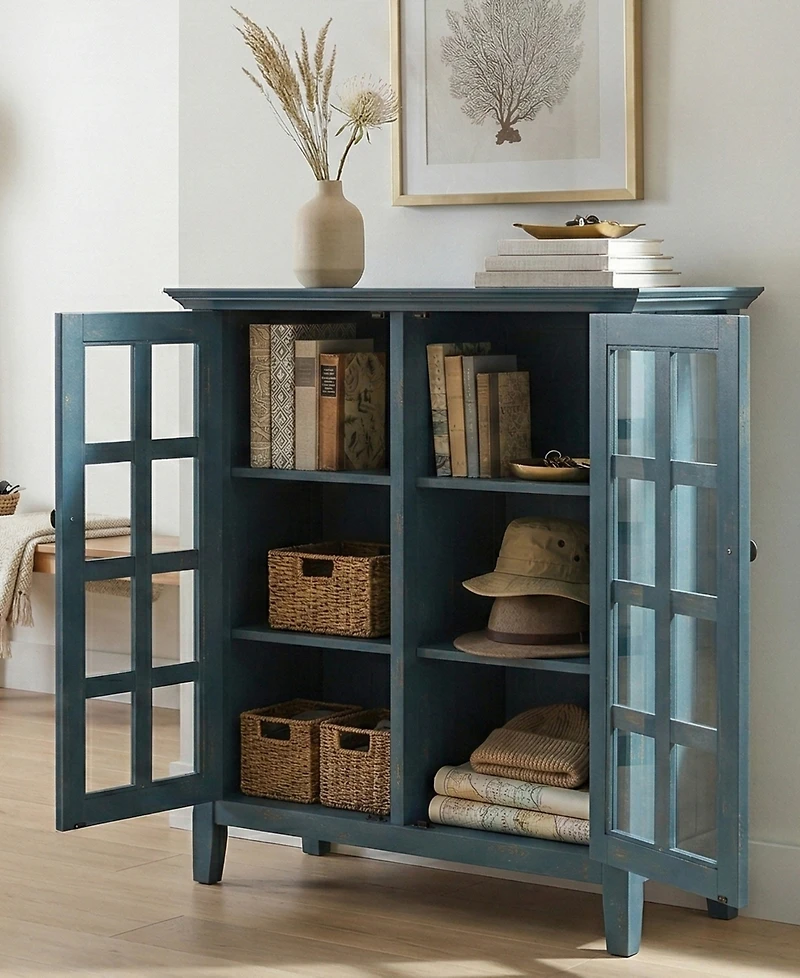 Simpli Home Acadian 42.2" Wood Medium Storage Cabinet
