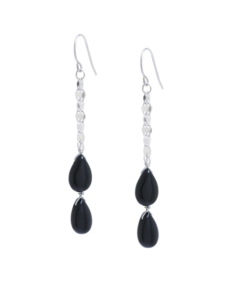Macy's Double Teardrop Chain Drop Earrings