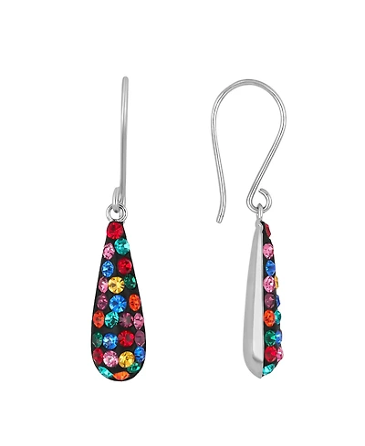 Macy's Pave Crystal Teardrop Earrings