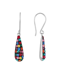 Macy's Pave Crystal Teardrop Earrings