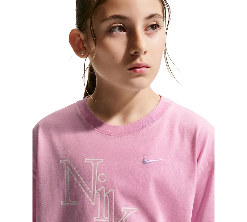 Nike Girls' 7-16 Sportswear Short-Sleeve T-Shirt