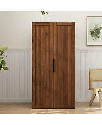 Streamdale Furniture Freestanding Kitchen Pantry Cabinet with Doors and Shelves