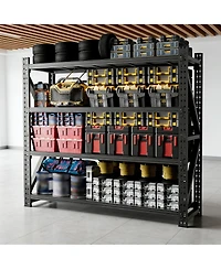 Streamdale Furniture Heavy Duty Adjustable Metal Garage Shelving Unit, 6000LBS Capacity