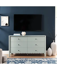Modway Emmeline Scalloped 6-Drawer Dresser