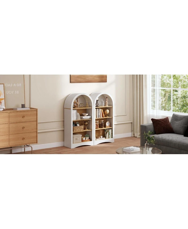 Streamdale Furniture 47" Arched 4-Tier Freestanding Storage Display Rack