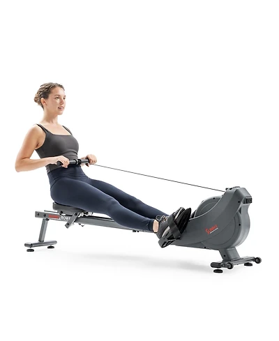 Sunny Health & Fitness Dual Rail Magnetic Rowing Machine