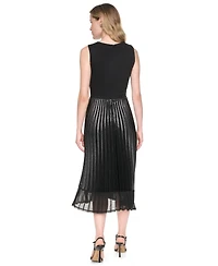 Dkny Women's Scoop Neck Sleeveless Midi Dress