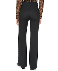 Dkny Women's Stud Detail Pull-On Wide-Leg Ponte Pants