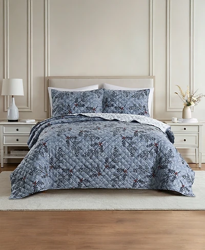 Lenox Festive Botanical 2-Piece Quilt Set, Twin